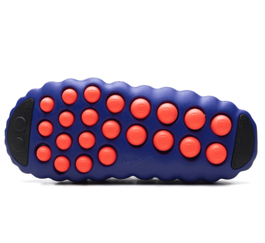 Nike Mind 001 AMP Spider-Man IZ6659-400 Outsole unten mit 22 beweglichen Foam-Nodes
