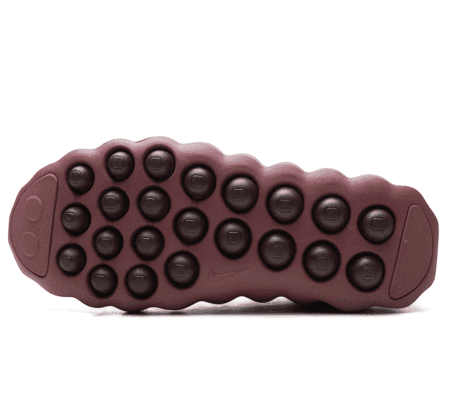 Nike Mind 002 Pink Smoke Mystic Dates HQ4310-600 Outsole unten mit 22 beweglichen Druckpunkten
