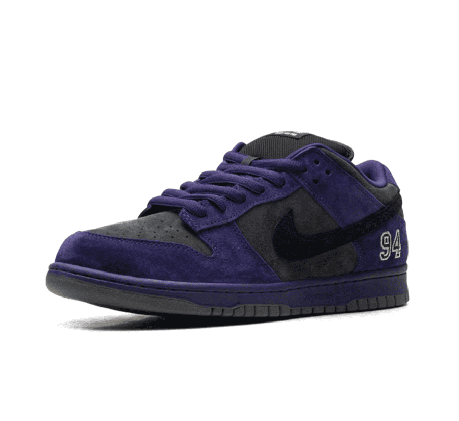 Nike SB Dunk Low x Supreme "94 Ink" - lila blau grauer Sneaker