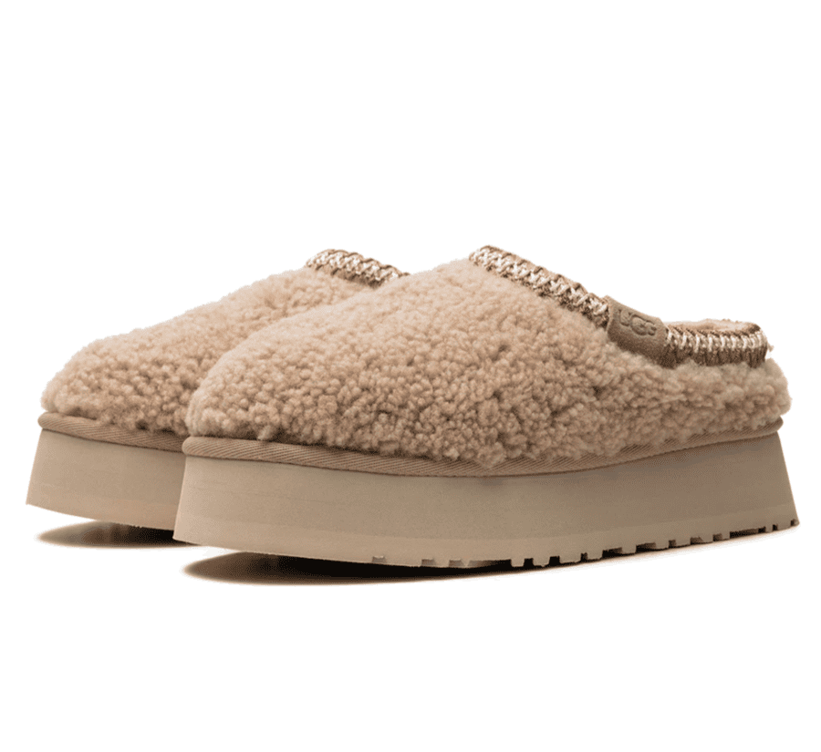 UGG Tazz Slipper Maxi Curly Sand (W) - beiger Slipper