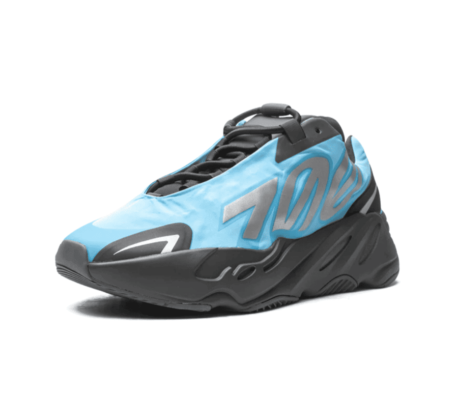 Yeezy Boost 700 MNVN Bright Cyan - blau schwarz Sneaker