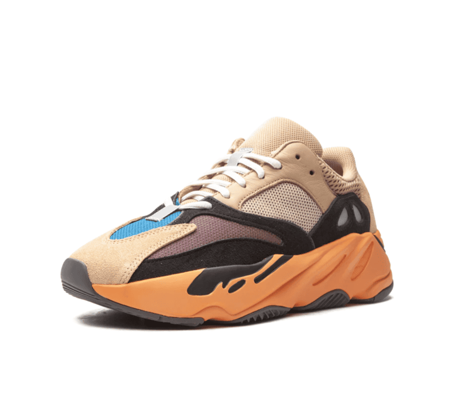 Yeezy Boost 700 Enflame Amber - schwarz beige orangener Sneaker
