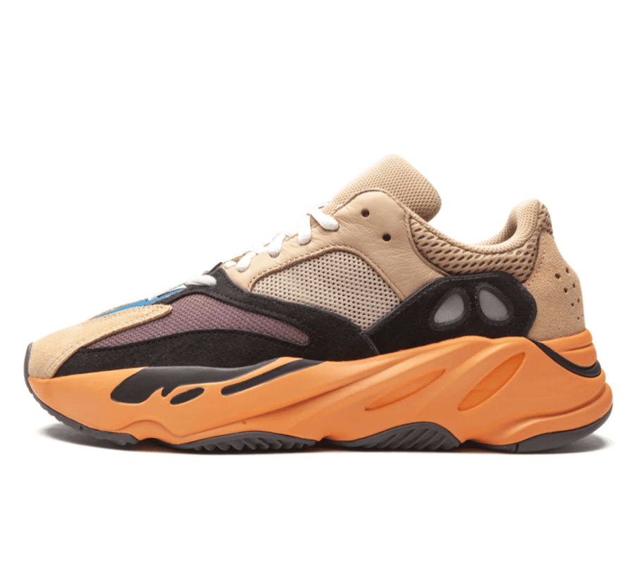 Yeezy Boost 700 Enflame Amber - schwarz beige orangener Sneaker