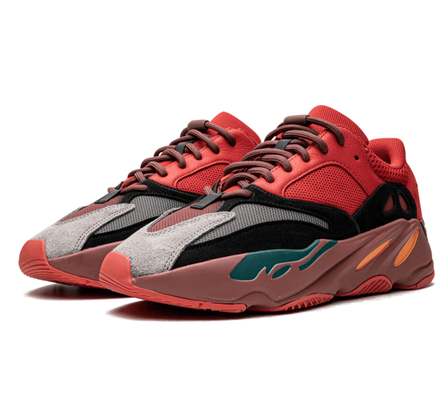 Yeezy Boost 700 Hi-Res Red - rot schwarzer Sneaker