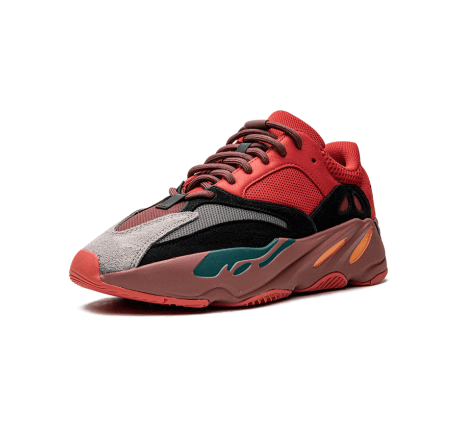 Yeezy Boost 700 Hi-Res Red - rot schwarzer Sneaker