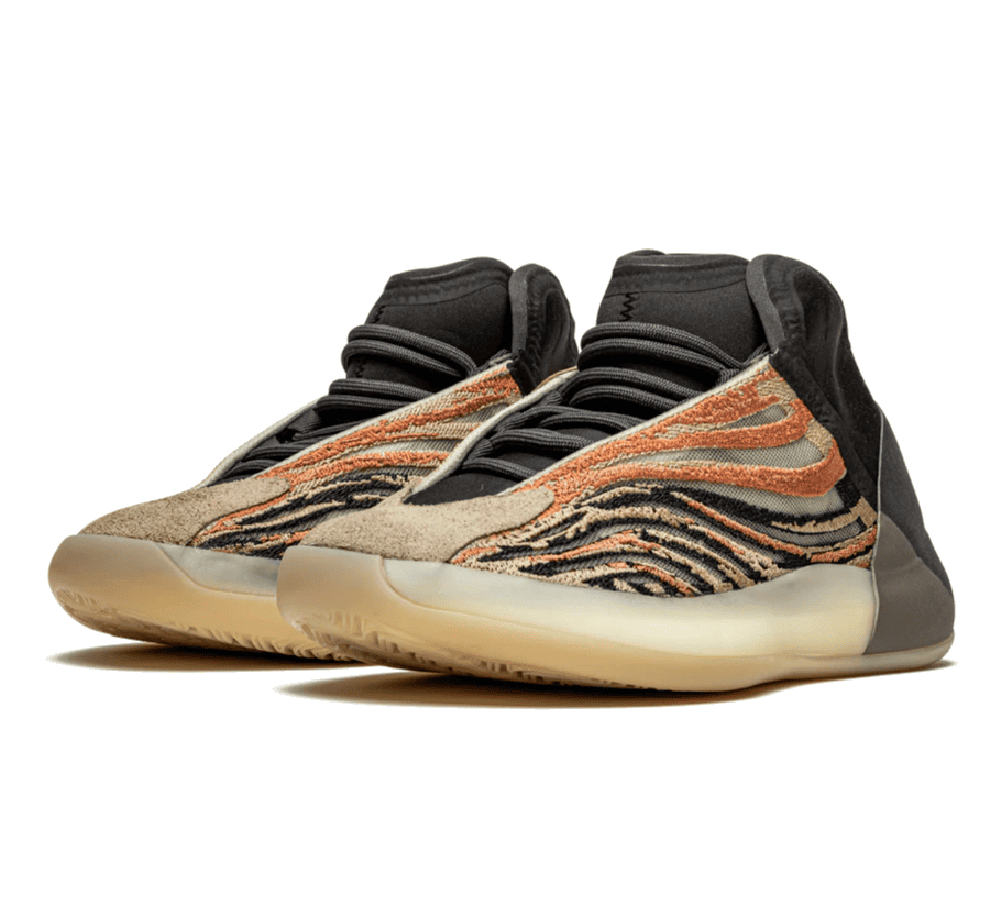 Yeezy QNTM Flash Orange - orange beige schwarzer Sneaker