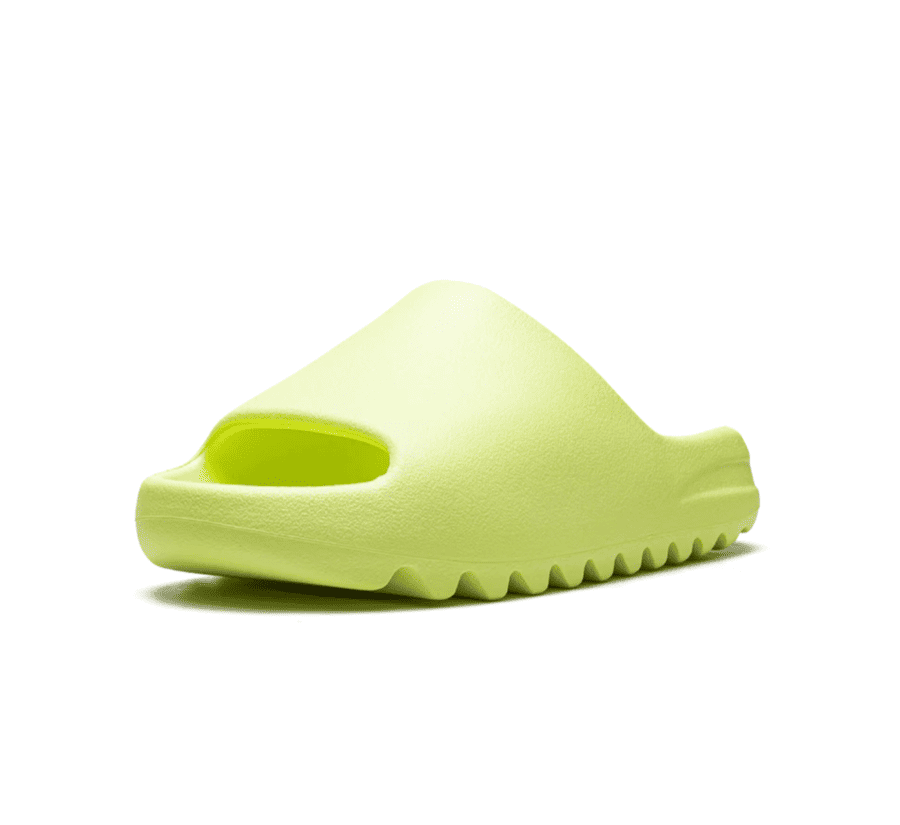 Yeezy Slide Glow Green - grün gelber Sandalen Slide