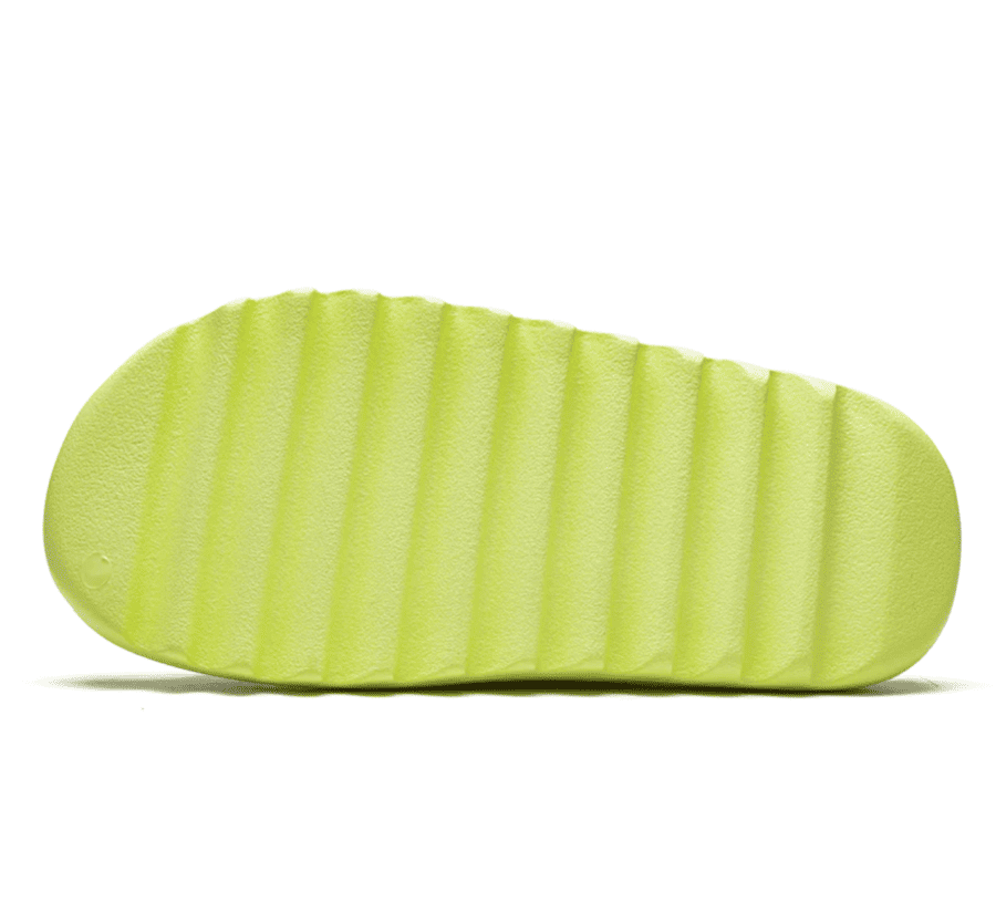 Yeezy Slide Glow Green - grün gelber Sandalen Slide