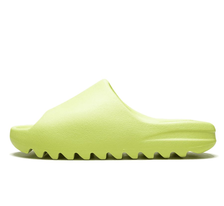 Yeezy Slide Glow Green - grün gelber Sandalen Slide