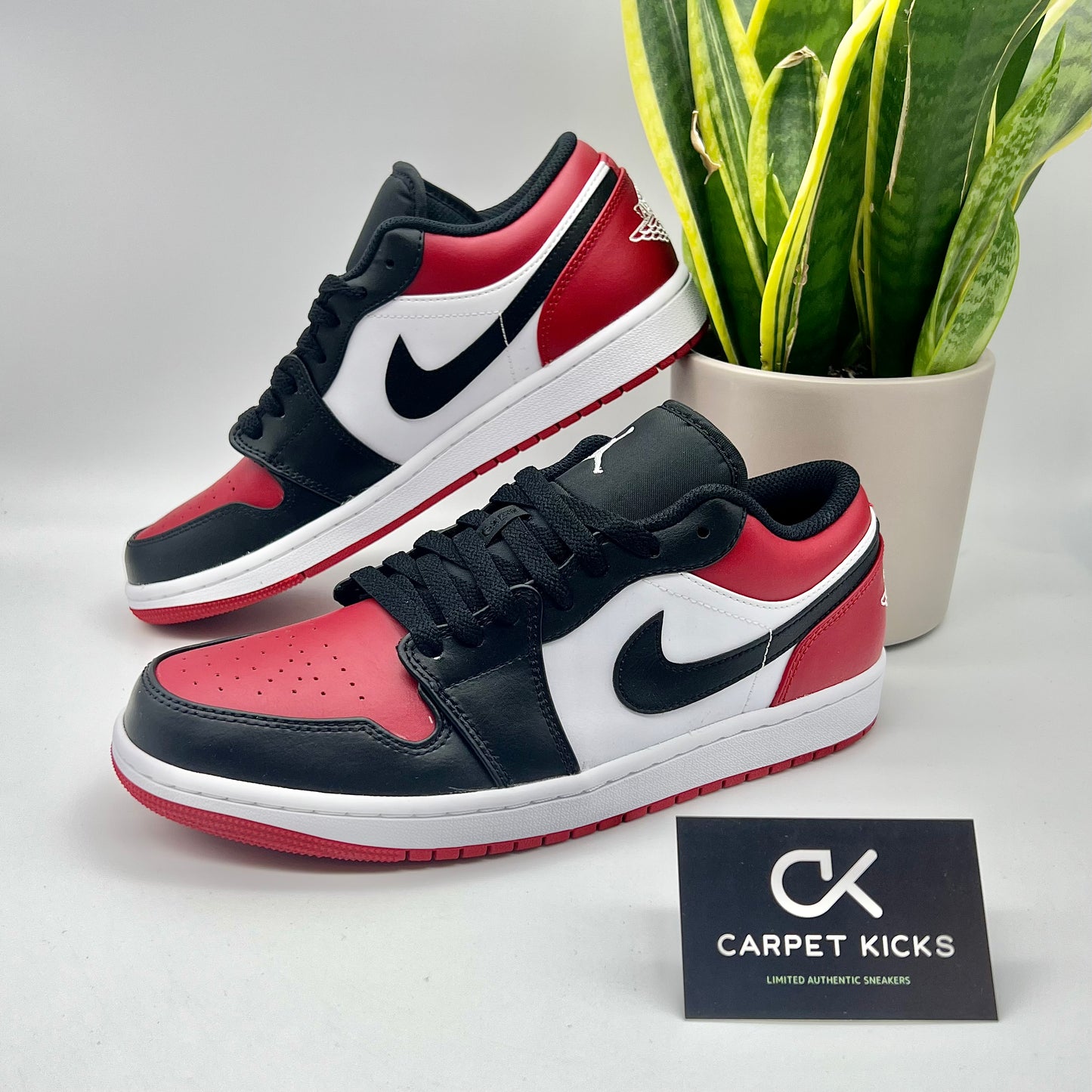 Air Jordan 1 Low Bred Toe - CARPET KICKS