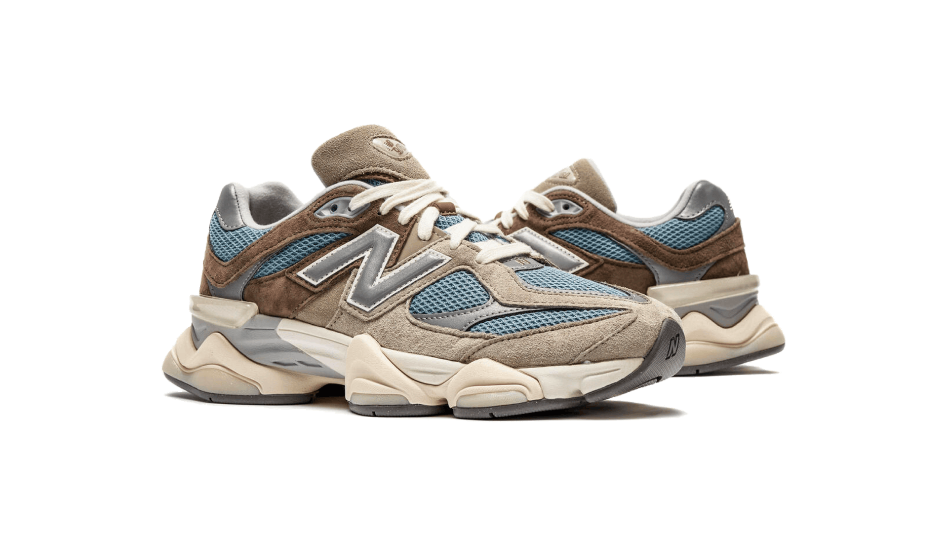 New Balance 9060 Kategoriebild mit futuristischem Lifestyle-Sneaker aus Wildleder und Mesh