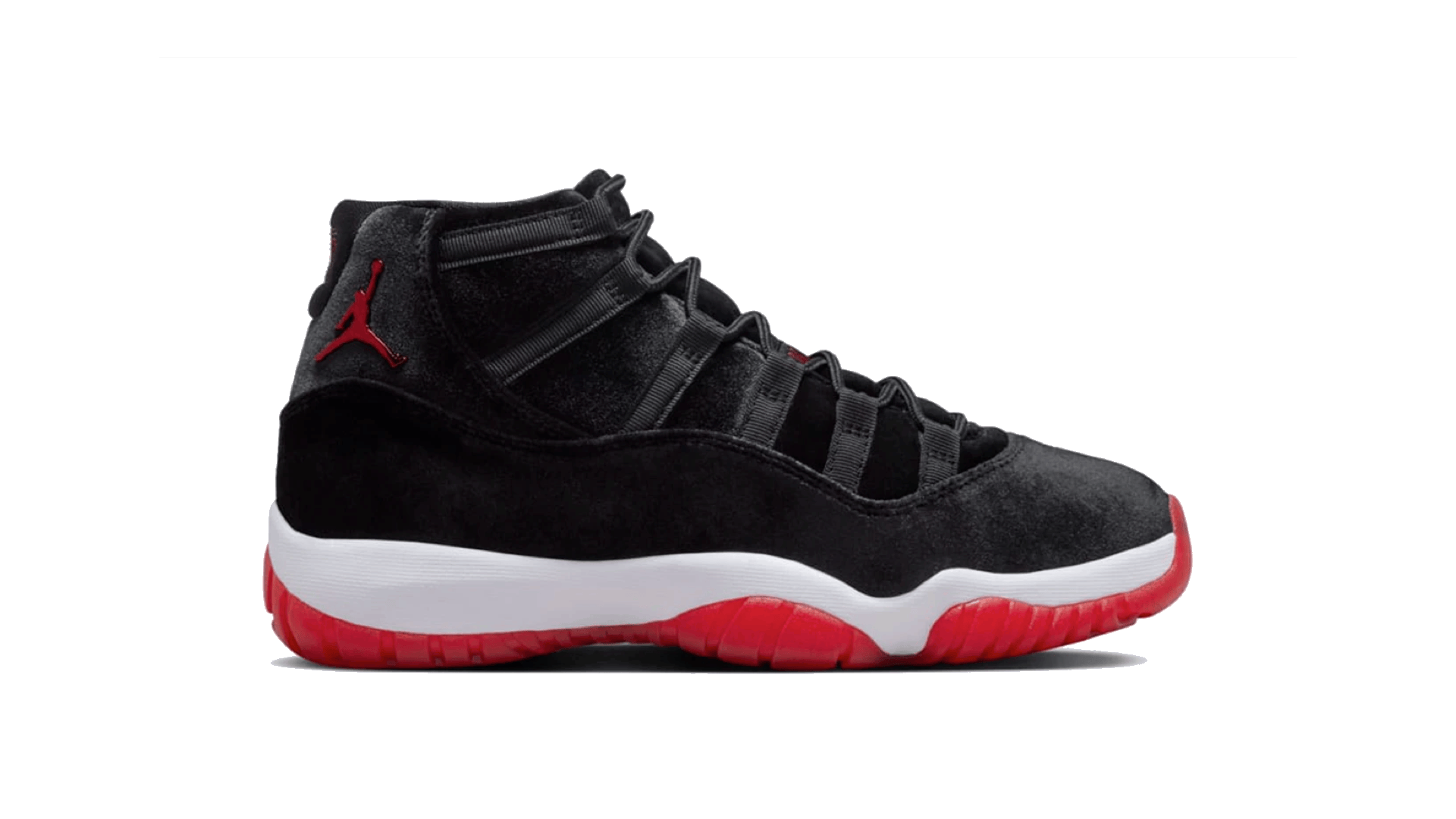 Air Jordan 11 Kategoriebild mit ikonischem Basketball-Sneaker und charakteristischem Lackleder-Design