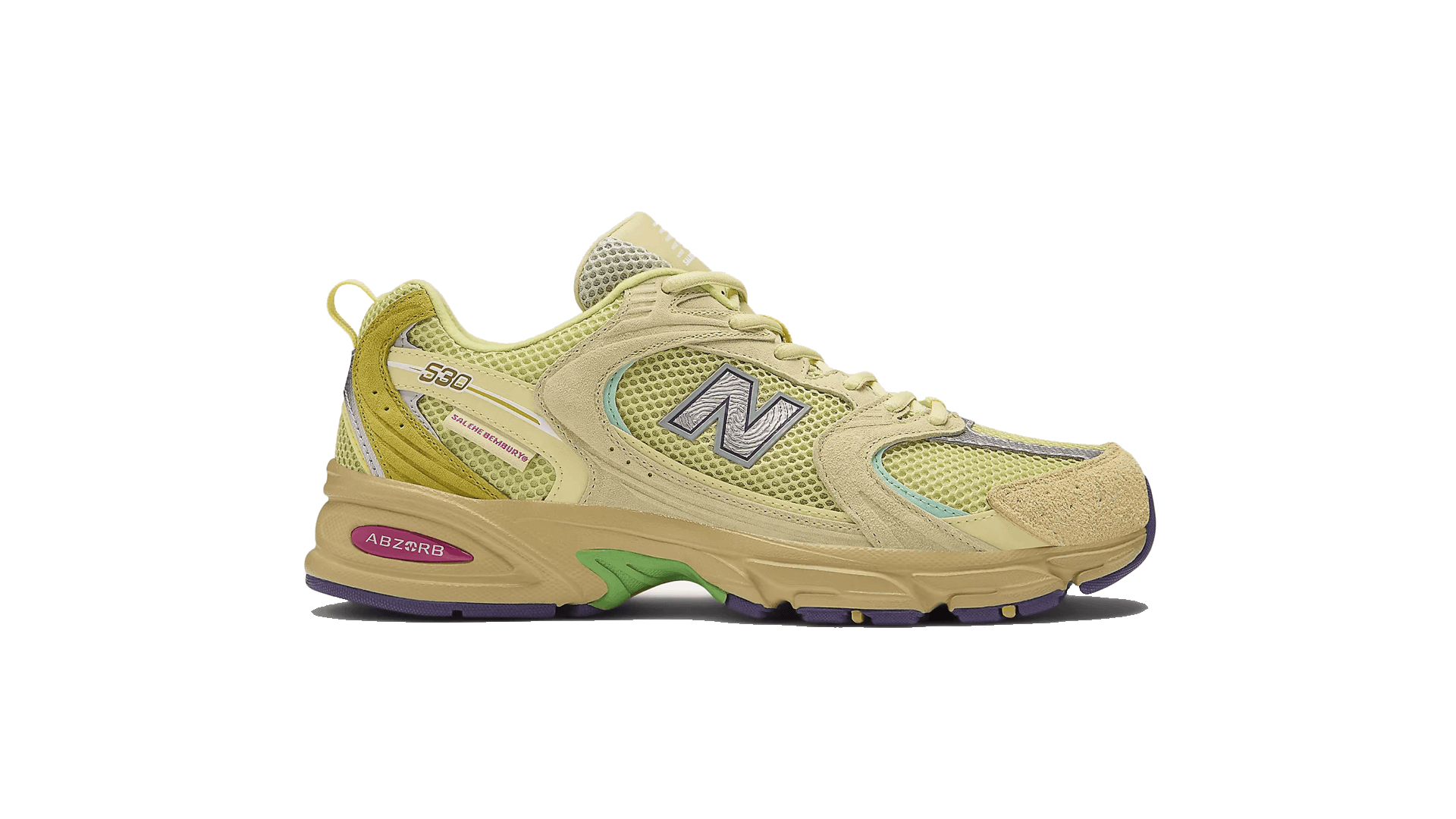 New Balance 530 Kategoriebild mit Retro-Running-Sneaker aus Mesh und Wildleder von New Balance