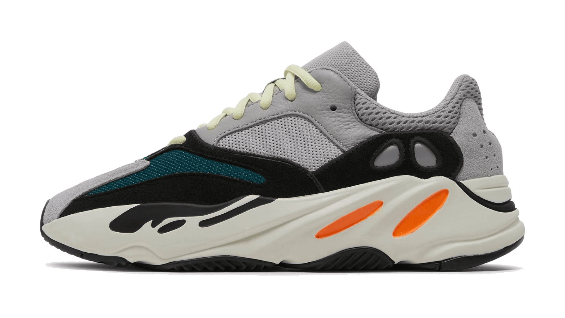 Yeezy Boost 700 V1 Kategoriebild mit ikonischem Chunky Sneaker, Retro-Running-Design und BOOST-Dämpfung von adidas Yeezy