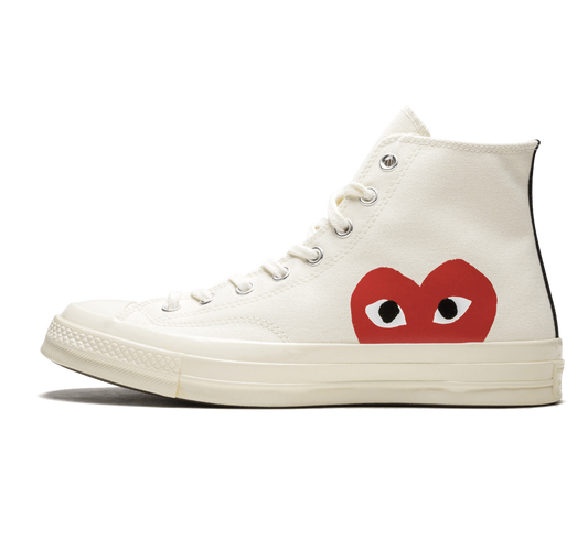 Play Comme des Garçons x Converse Chuck 70 High White