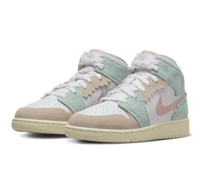 Air Jordan 1 Mid Pink Aqua (GS)