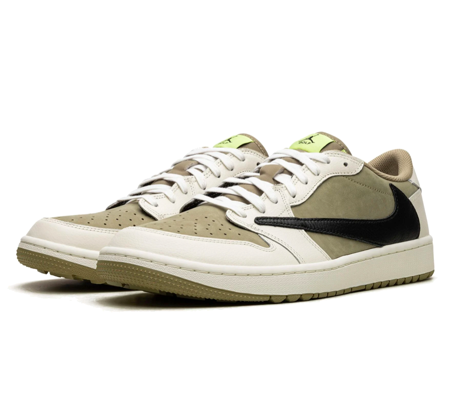 Air Jordan 1 Low Golf Travis Scott Neutral Olive