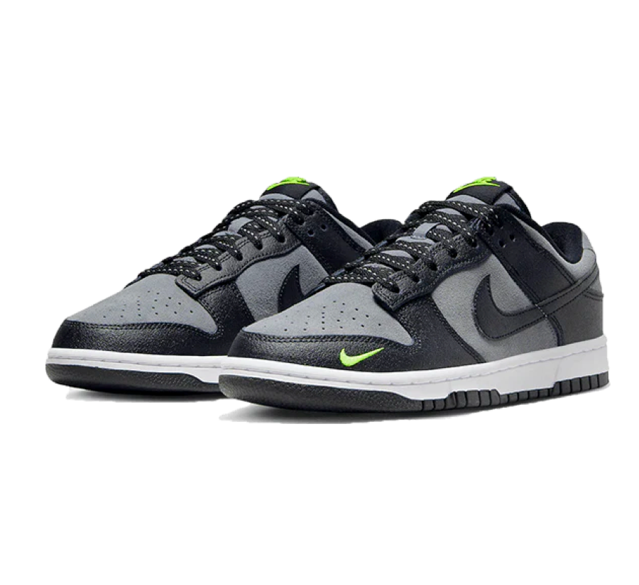 Nike Dunk Low Black Grey Green Strike