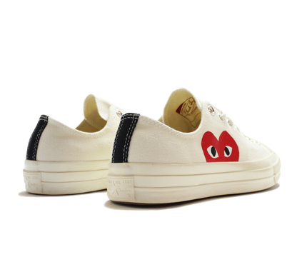 Play Comme des Garçons x Converse Chuck 70 Low White
