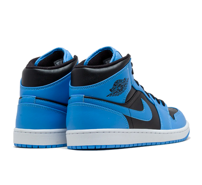 Air Jordan 1 Mid University Blue Black