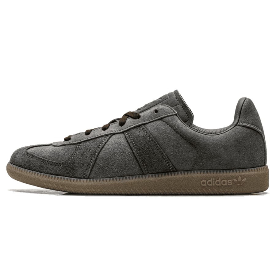 adidas BW Army Cinder Gum Sneaker Paar von vorne in braunem Wildleder mit Gumsohle