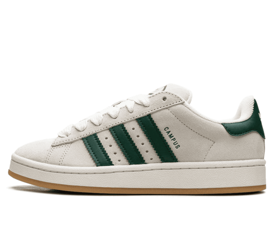 Adidas Campus 00's Crystal White Collegiate Green (W) - grau grüner Sneaker