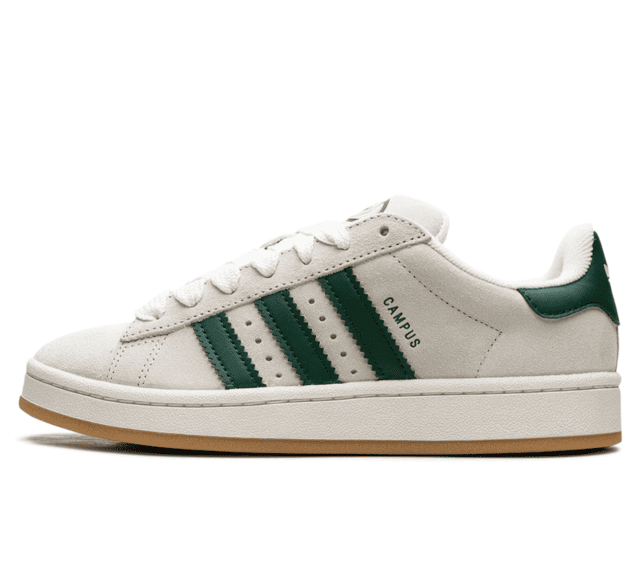 Adidas Campus 00's Crystal White Collegiate Green (W) - grau grüner Sneaker