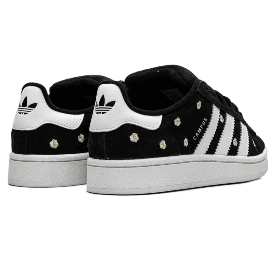 Adidas Campus 00's Core Black Floral (W) - schwarzer blumen print Sneaker