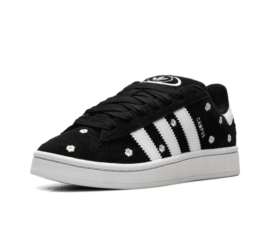 Adidas Campus 00's Core Black Floral (W) - schwarzer blumen print Sneaker