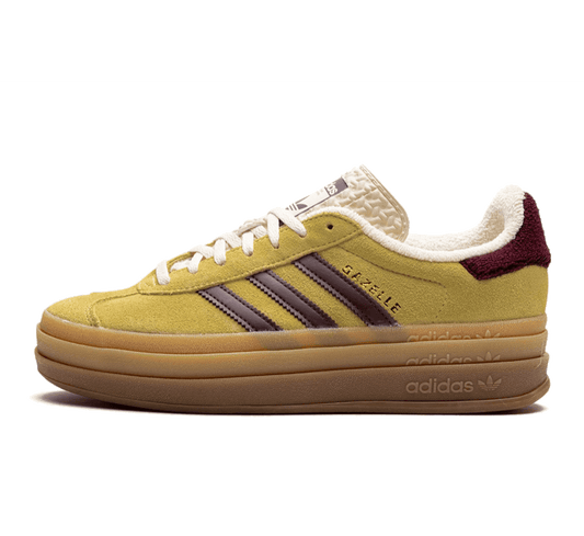 Adidas Gazelle Bold Yellow Burgundy