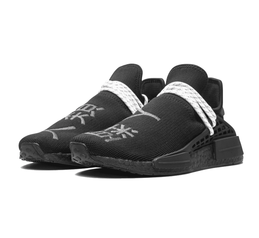 Black and white pharrell nmd sales