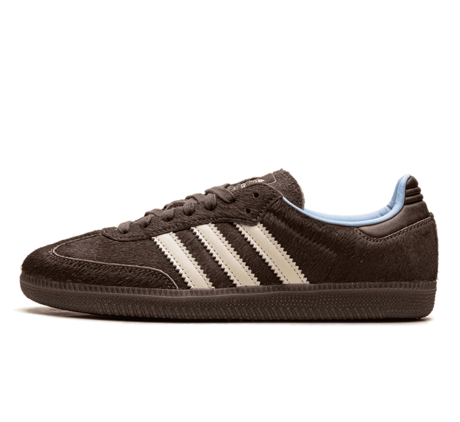 adidas Samba OG Brown Pony Hair KI2515 Damen Paar vorne Hauptbild Perspective