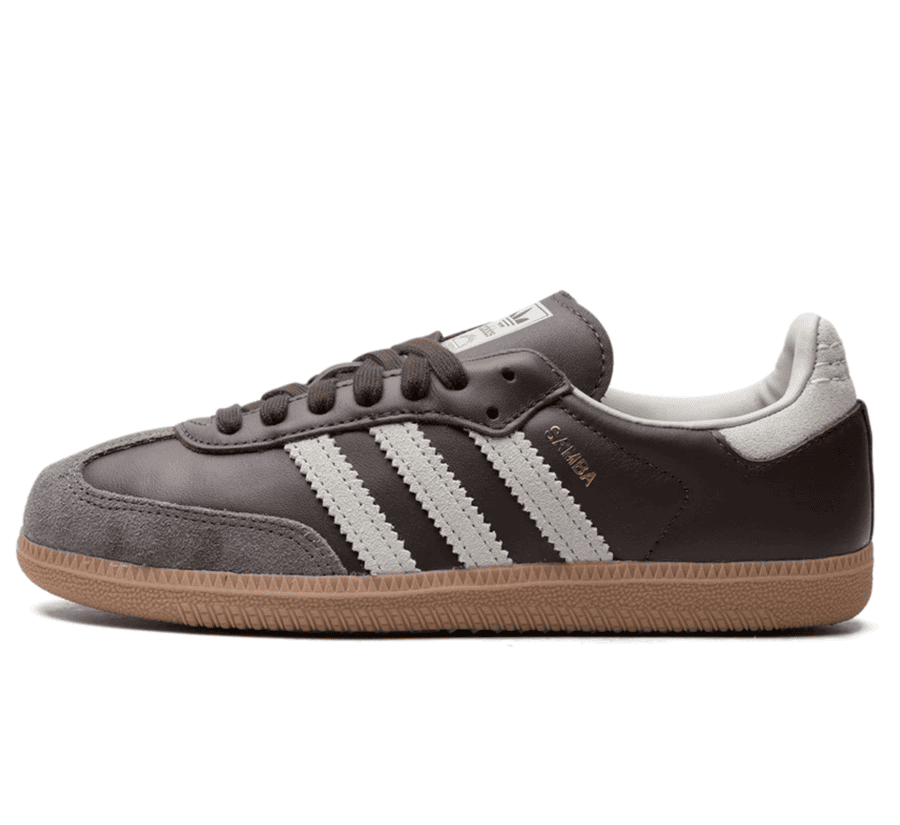 adidas Samba OG Brown Putty Grey ID1481 Paar vorne Hauptbild Perspective