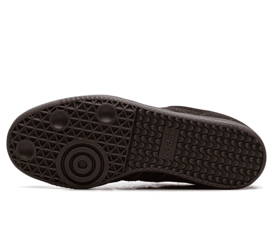 adidas Samba OG Shadow Brown Outsole unten mit profilierter brauner Gummiaußensohle