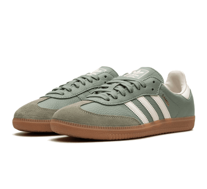 Adidas Samba Silver Green Gum