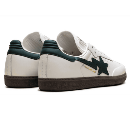 Adidas Samba OG x Bape - World Cup Pack White Forest - weiß grüner Sneaker