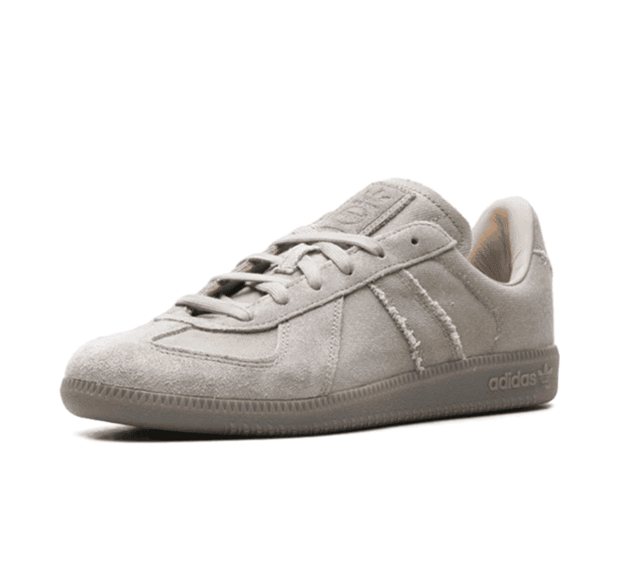 Adidas BW Army Silver Pebble einzelner Schuh seitlich mit Gum-Sohle