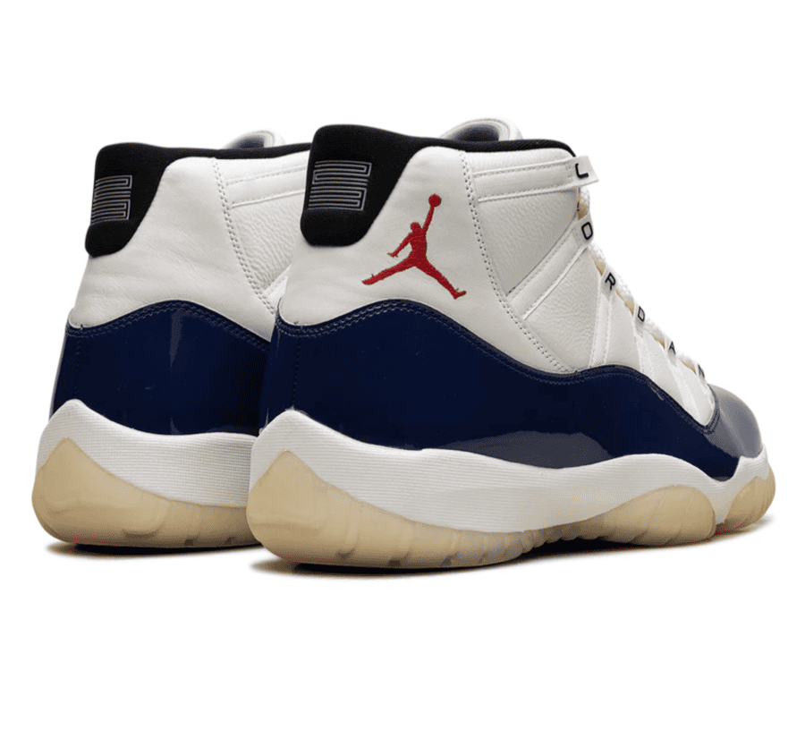 Air Jordan 11 Rare Air - weiß blauer Sneaker