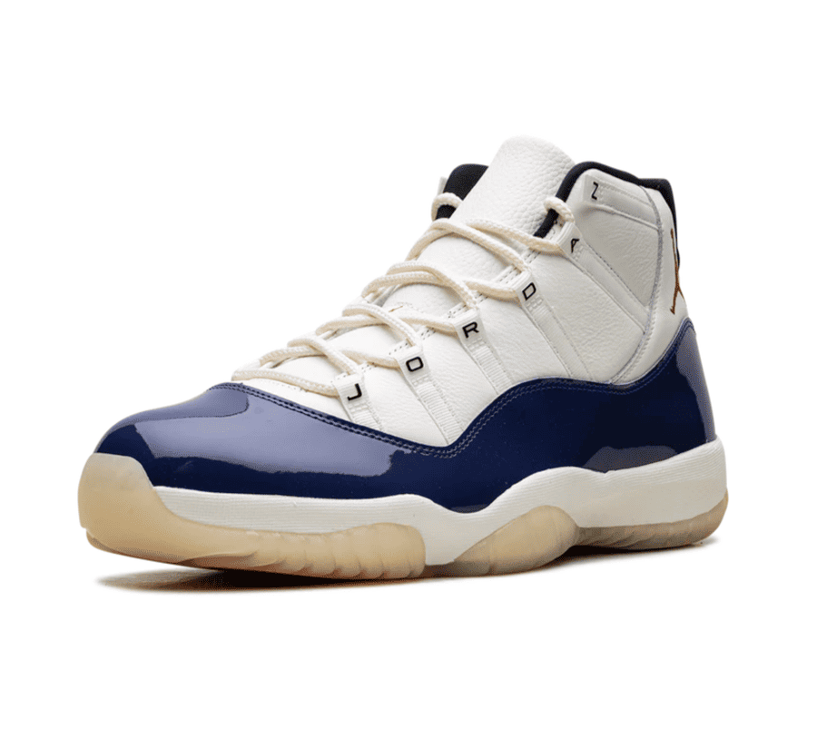 Air Jordan 11 Rare Air - weiß blauer Sneaker