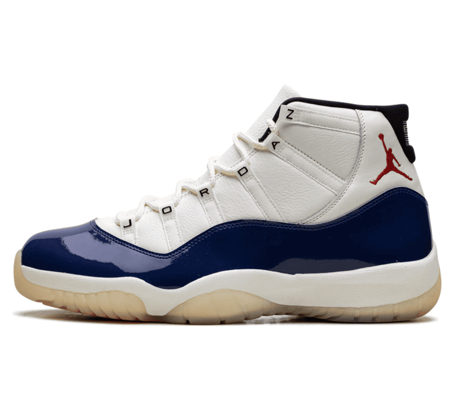 Air Jordan 11 Rare Air - weiß blauer Sneaker