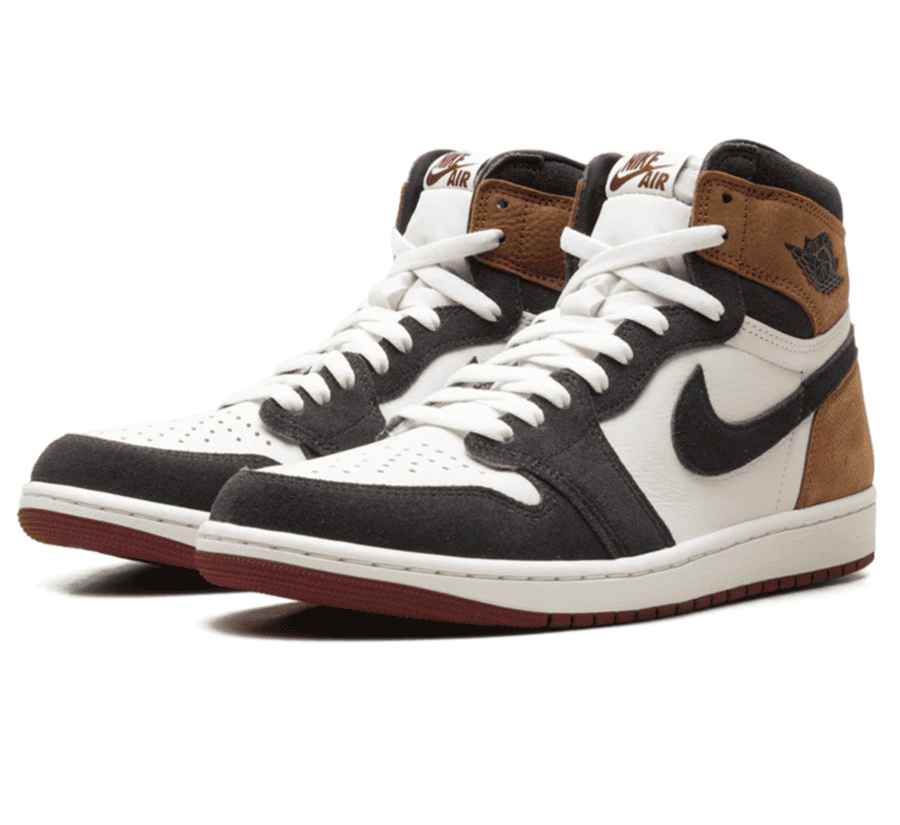 Air Jordan 1 High OG Love Letter seitliche Ansicht mit roten und pinken Details
