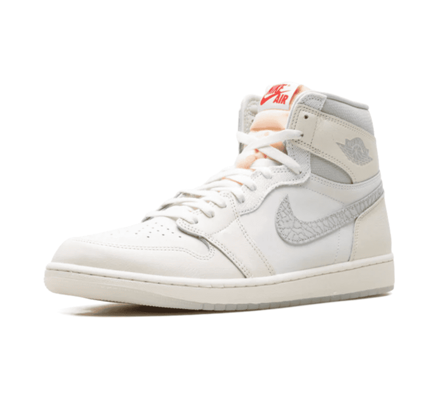 Air Jordan 1 High OG Sail University Red - weiß grauer Sneaker