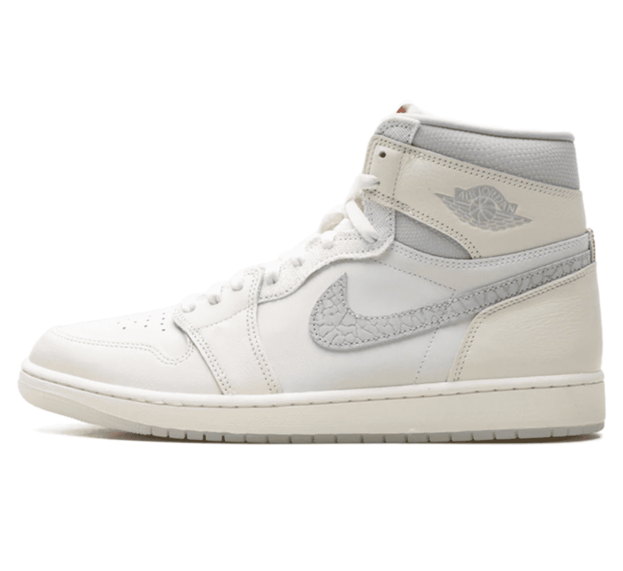 Air Jordan 1 High OG Sail University Red - weiß grauer Sneaker