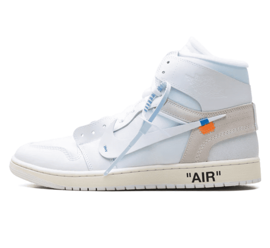 Air Jordan 1 High OG Virgil Abloh Archive Alaska Sneaker Paar vorne Perspective
