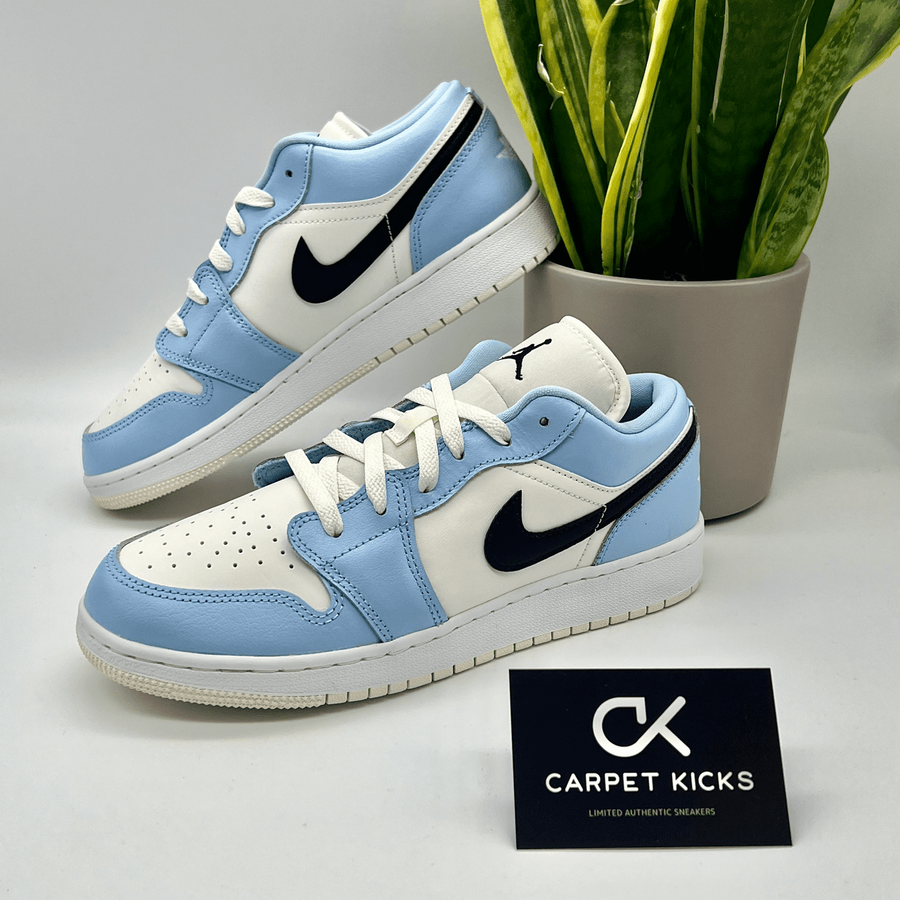 Air Jordan 1 Low Ice Blue - CARPET KICKS