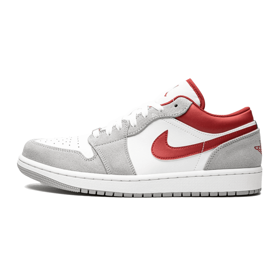 Air Jordan 1 Low Light Smoke Grey Gym Red