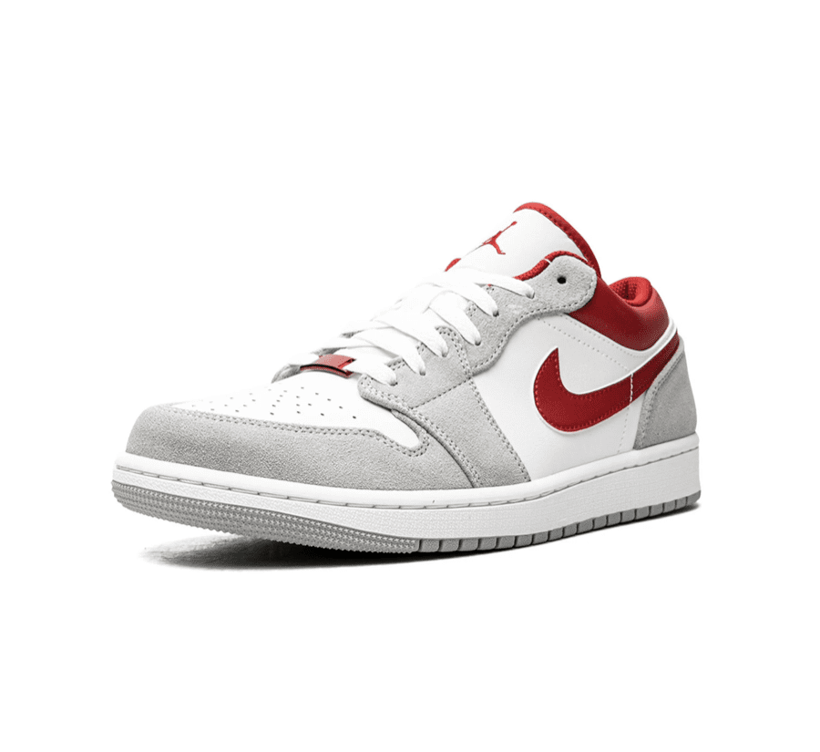Air Jordan 1 Low Light Smoke Grey Gym Red