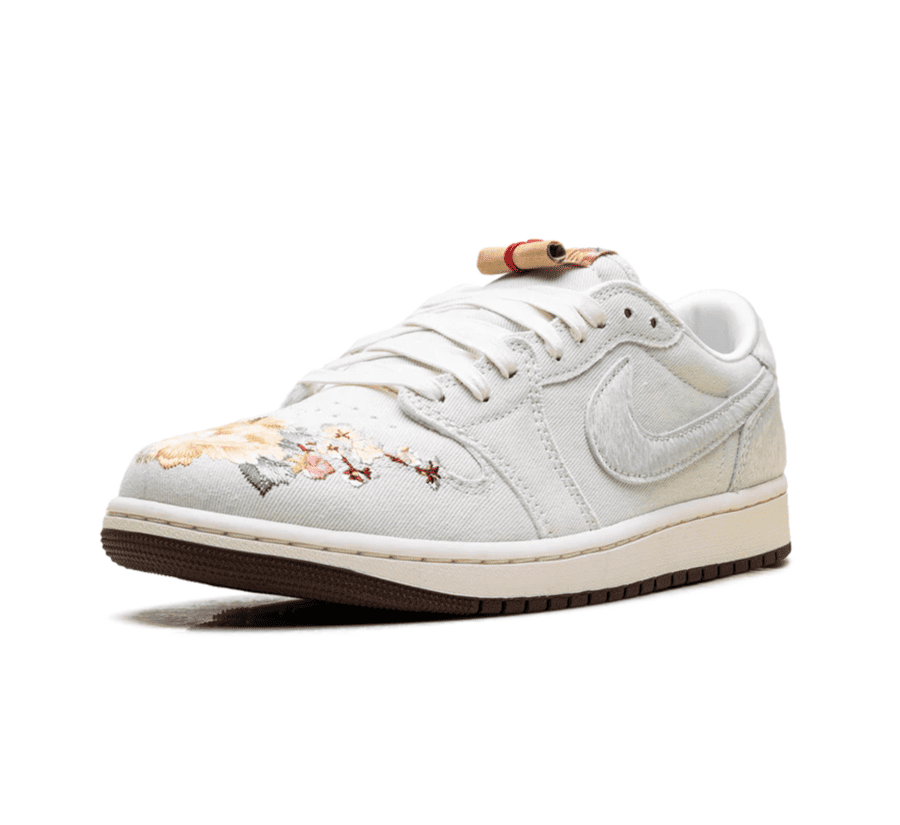Air Jordan 1 Low OG Chinese New Year einzelner Sneaker seitlich