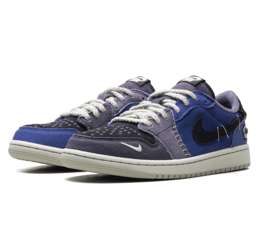 Air Jordan 1 Low OG x Zion Williamson ＂Voodoo Alternative＂ - blau schwarz grauer Sneaker