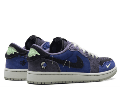 Air Jordan 1 Low OG x Zion Williamson ＂Voodoo Alternative＂ - blau schwarz grauer Sneaker